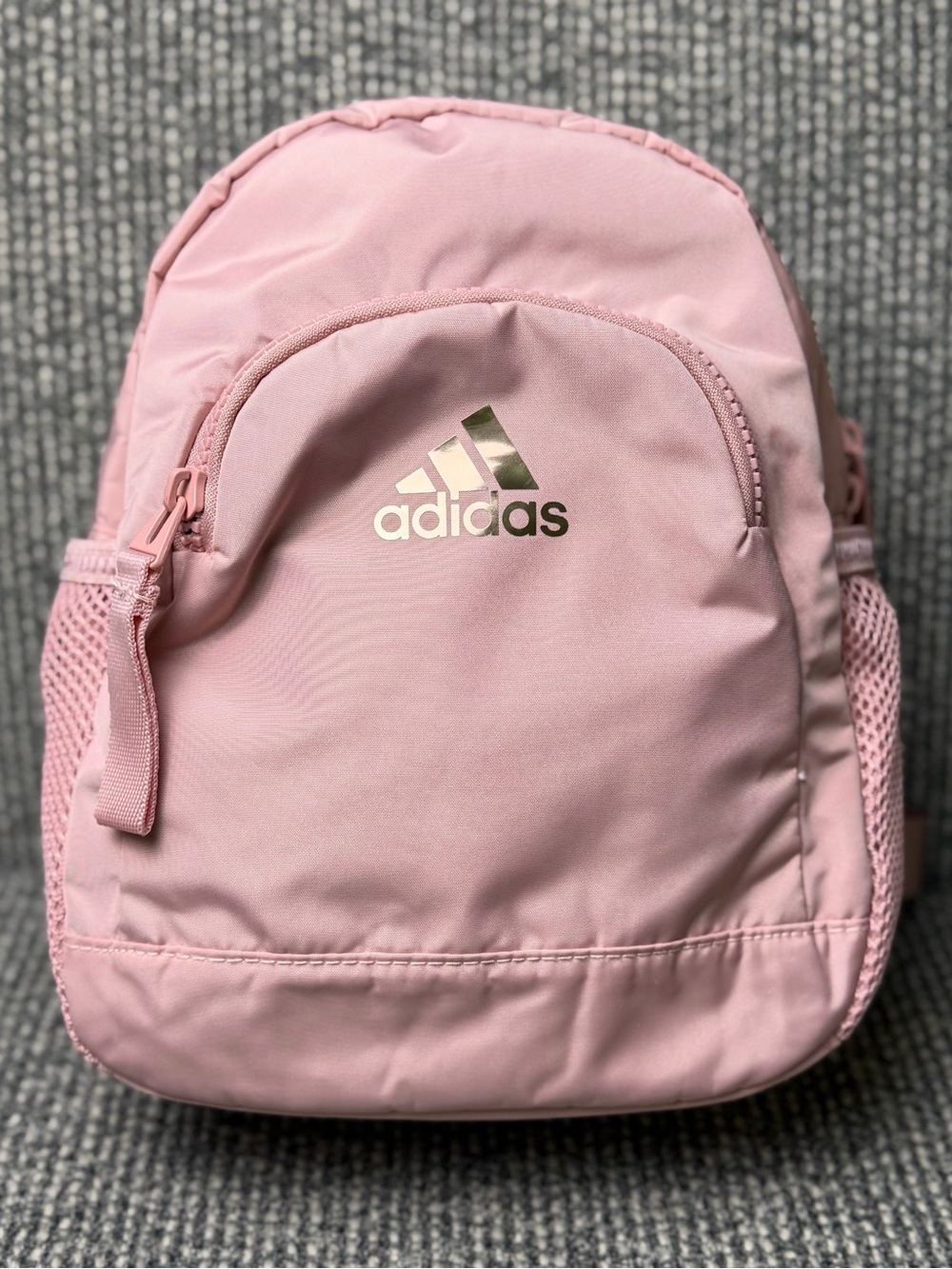 Adidas Pink Linear Mini Backpack Purse Lightweight Casual Everyday Bag NWOT